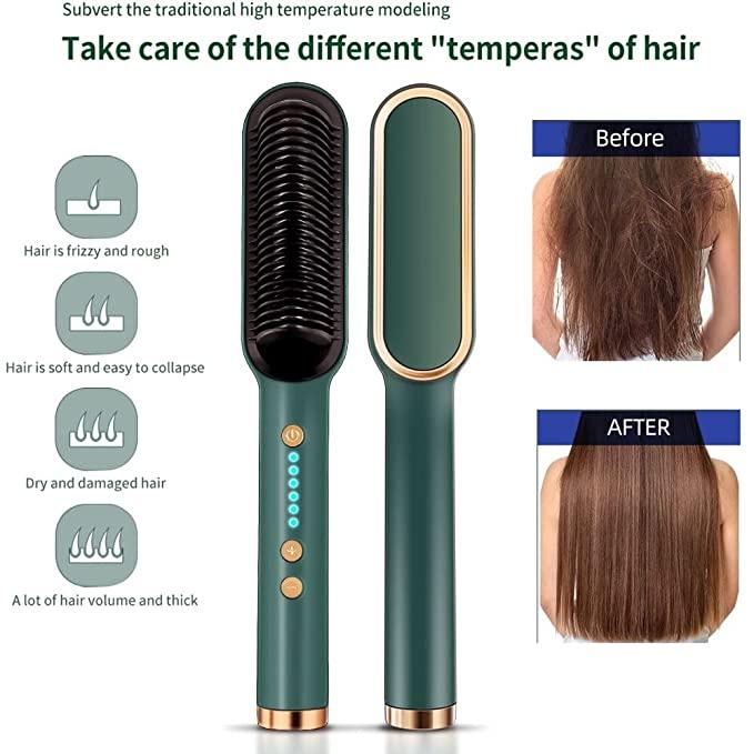 Cordless Hair Straightener Comb Brush