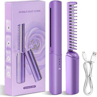 2-in-1 Rechargeable Hair Straightener Comb