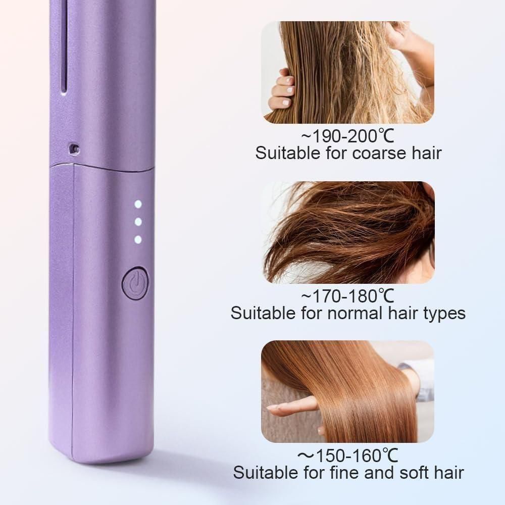 2-in-1 Rechargeable Hair Straightener Comb